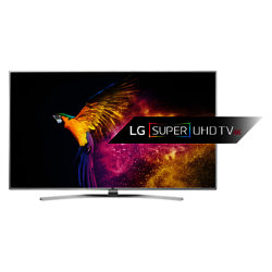 LG 55UH770 LED HDR Super 4K Ultra HD Smart TV, 55 With Freeview HD/freesat HD, Harman Kardon Sound & Bright Metal Design